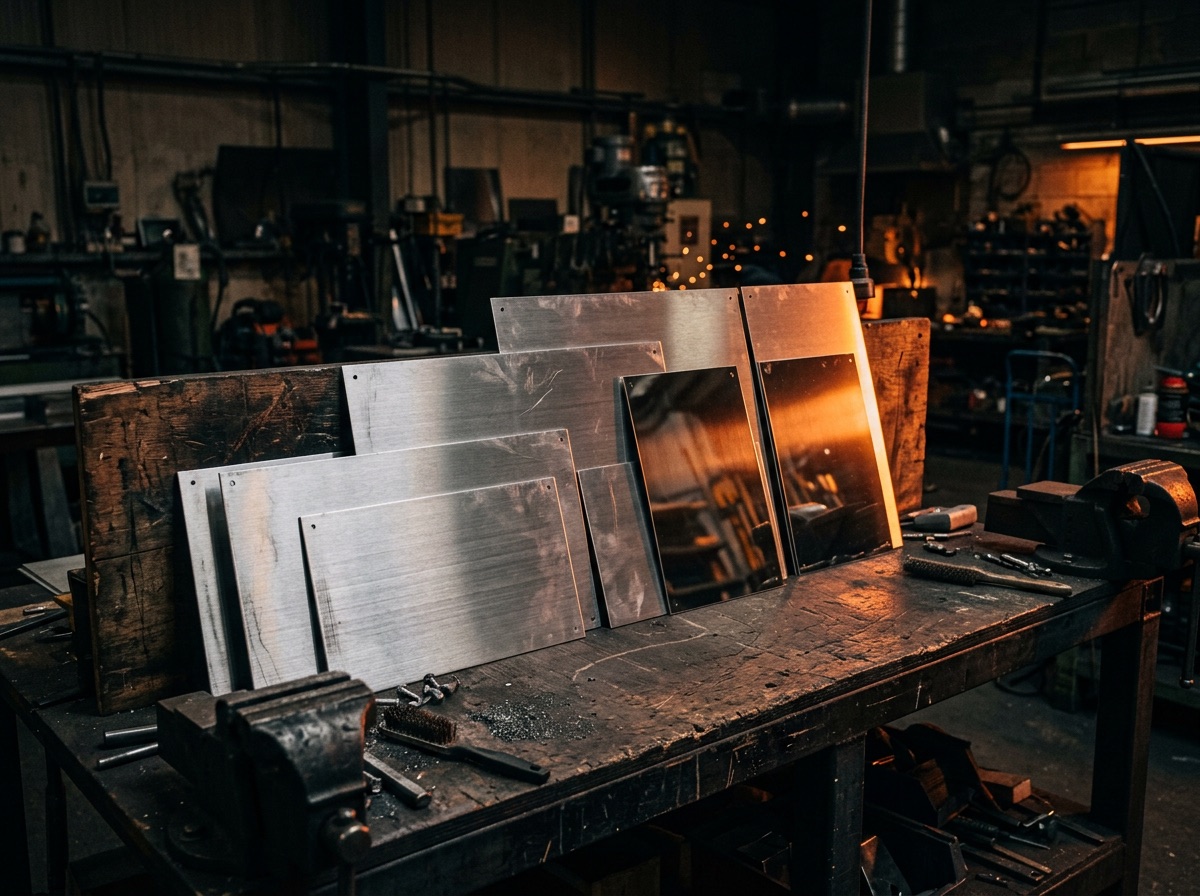 Brushed aluminium panels for signage applications