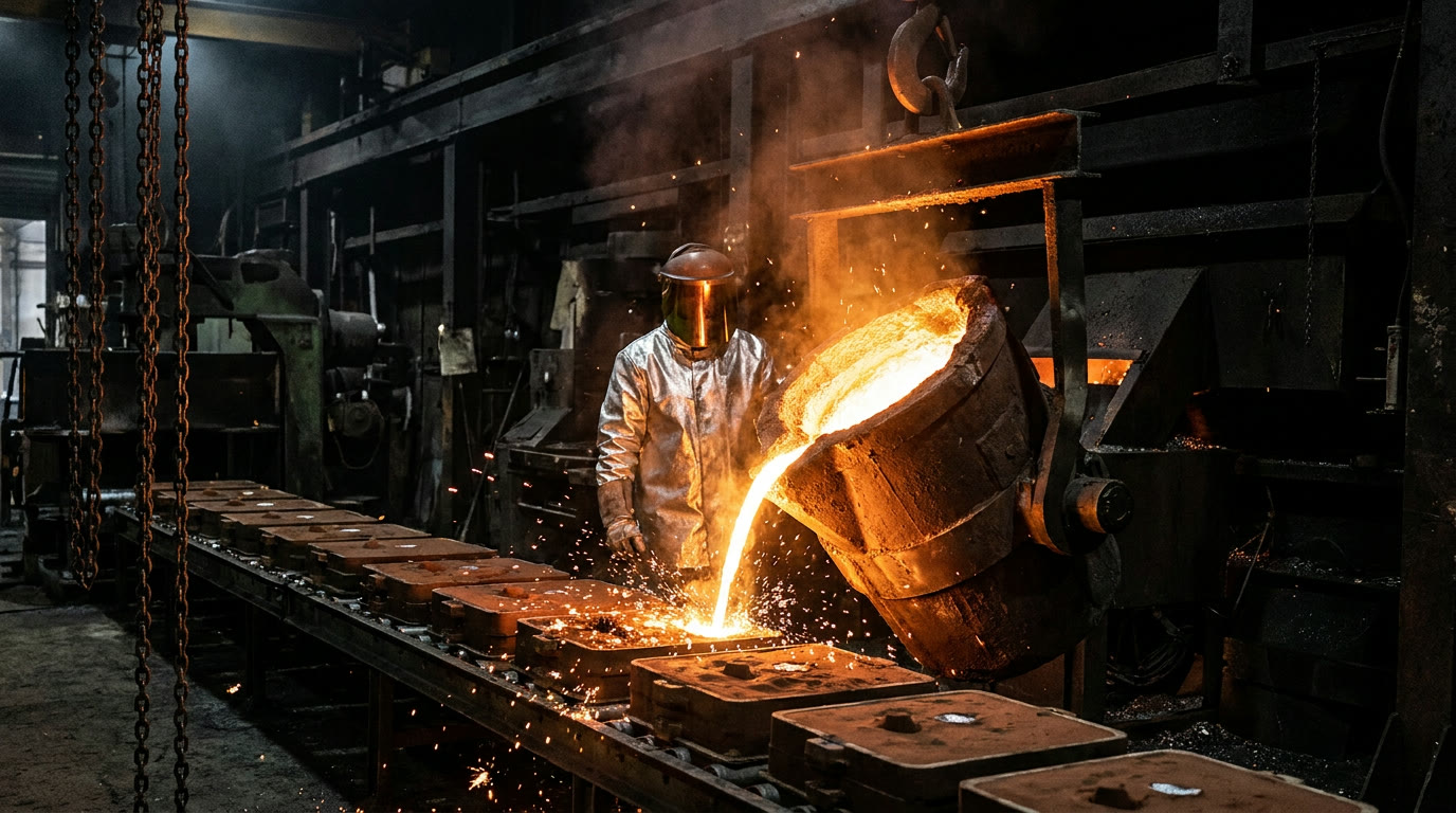 Molten metal pour