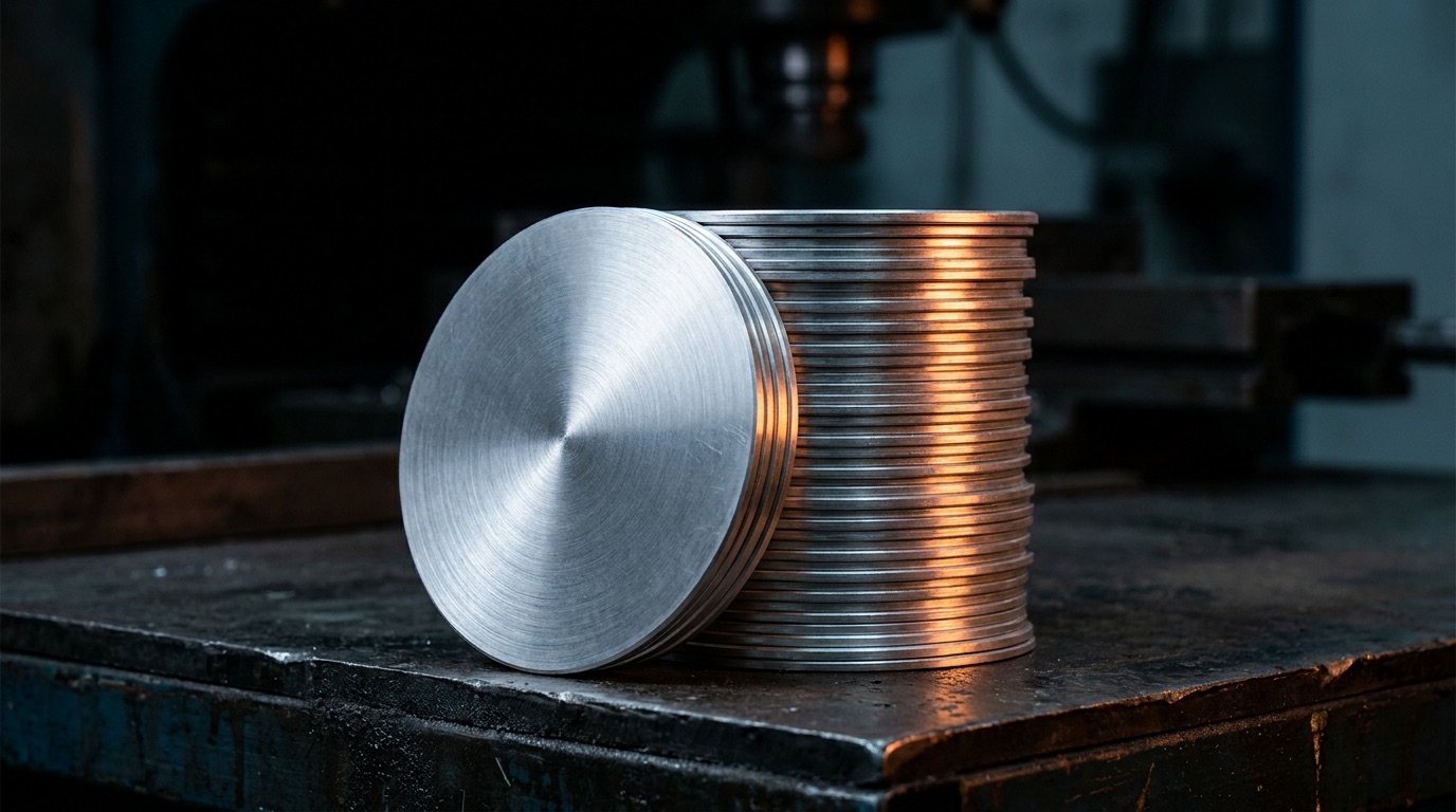 Aluminium circles manufactured by Shubham Metal for cookware and industrial use
